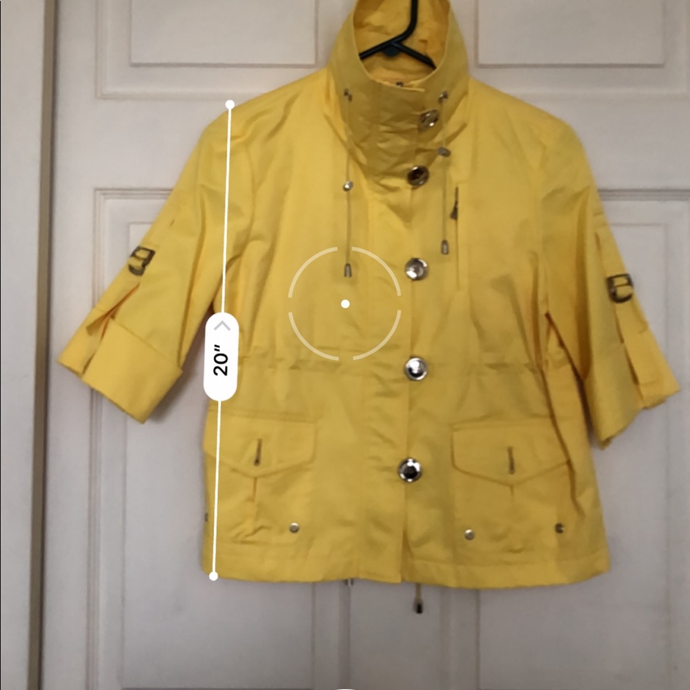 Anne Klein Yellow Utility Jacket